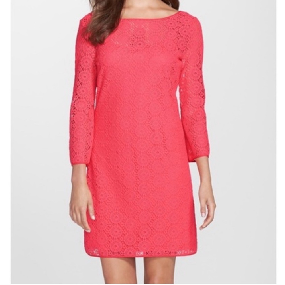 Lilly Pulitzer Topanga Lace Dress in Island Coral